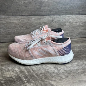 Adidas PureBoost Go B75666 Womens 8 Running Shoes White Mystery Ink Sneakers - Picture 1 of 10