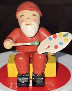 Vintage Erzgebirge Figur Sammler Holzfigur 5 cm. Super Zustand . - Bild 1 von 4