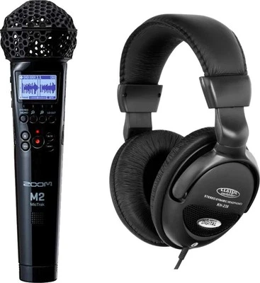 Zoom MicTrak M2 Mic Trak Audiorecorder Mikrofon Recording Podcast Kopfhörer Set - Bild 1 von 4