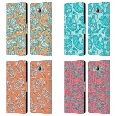 HEAD CASE DESIGNS PAISLEY ANIMALS LEATHER BOOK WALLET CASE FOR SAMSUNG PHONES 3 - Изображение 1 из 4