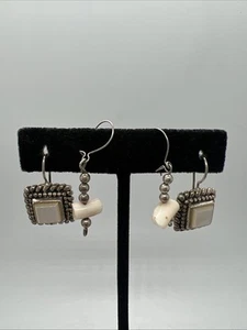 Orecchini pendenti vintage in argento sterling 2 paia - Foto 1 di 8