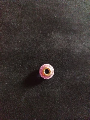 Vintage Lavandfarbende Perle 925 Silber Charm - Bild 1 von 4