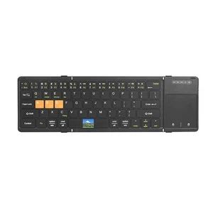 Tastiera Bluetooth Pieghevole con Trackpad Silenziosa Ricaricabile, Porta Full Size... - Foto 1 di 9