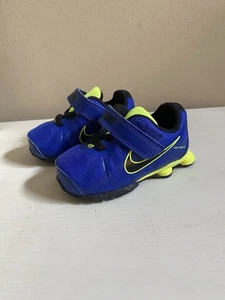 Nike Shox Turbo 13 Blue & Yellow Size 4C Baby Toddler NWOB - Picture 1 of 10