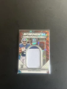 2024 Spectra Malik Nabers Monumental Patch RC /40 Giants Rookie SSP Prizm RPA - Bild 1 von 2