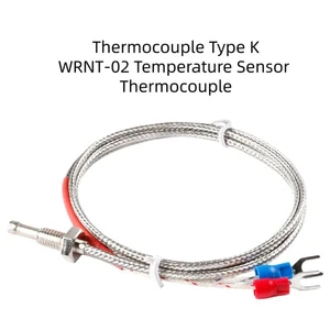 WRNT-02 Thermocouple Type K 600℃ Temperature Sensor Thermocouple 1m Cable - Picture 1 of 3