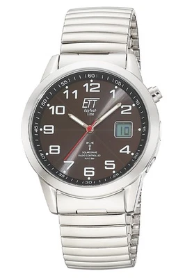 ETT ECO TECH TIME Funk-Solar Herren-Armbanduhr Gobi mit Zugband EGS-11712-22Z - Bild 1 von 4
