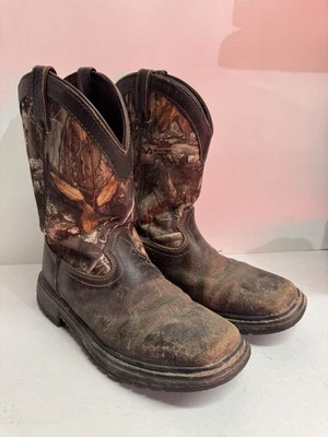 Rocky Boots Niños 8” WP Western Marrón Oscuro Realtree Camuflaje Juvenil 5.5M Foto 1 de 4