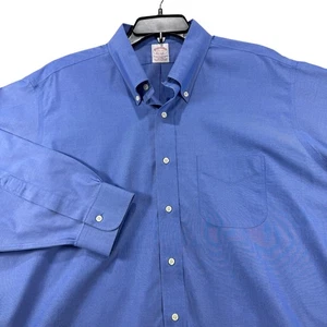 Brooks Brothers Traditional Fit Herren 17,5 33 dunkelblau Langarm Hemd - Bild 1 von 13