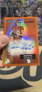 2025 Bowman Chrome u John Mateer Orange 1955 Variation Auto /25 Sp Refractor - Picture 1 of 1