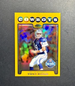 2008 Topps Chrome - Tony Romo Gold Refractor/199 Cowboys #TC132  - Imagen 1 de 2
