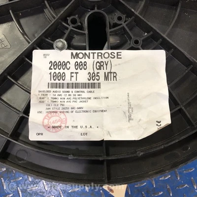 Omni Cable 2000C 008 (GRY) Montrose Cable 14 AWG FNFP - Image 1 of 4