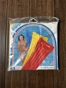 NEW Vtg Sealed Intex Wet Set Inflatable Pool Air Mat Float Raft 72 x 27 Yellow - Picture 1 of 2