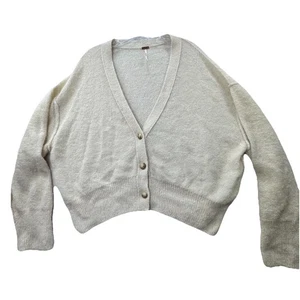 Free People Found My Friend Oversized Cardigan Size Small Alpaca Blend Boxey - Picture 1 of 9