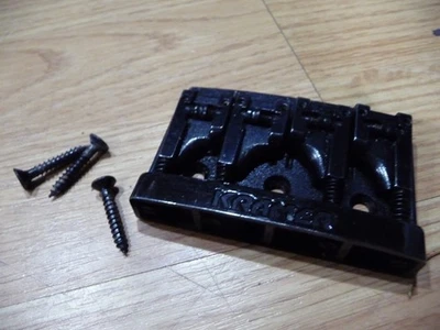 VINTAGE KRAMER BASS roller bridge  PARTS REPAIR PROJECT - Image 1 of 4