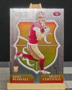 2024 Select #12 Ricky Pearsall RC inserto certificato 49ers Rookie Football Card - Foto 1 di 2