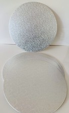 5 x 14 inch ROUND SILVER THIN DOUBLE THICK cake BOARDS CULPITT Sugar-Craft Tray
