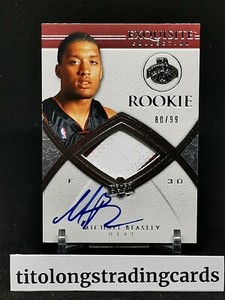 RPA MICHAEL BEASLEY 2008-09 EXQUISITE BASKETBALL #91 ROOKIE PATCH AUTO RC 80/99