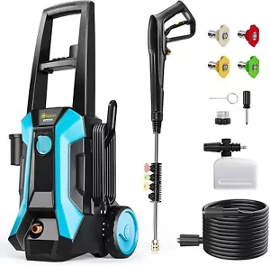 GREENER-3500 PSI Electric Pressure/Power Washer (Blue), 3500 PSI, 2.4 GPM, 16 FT - Picture 1 of 6