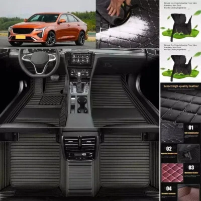 Alfombrillas de coche personalizadas para Alfa Romeo impermeables para todo tipo de clima alfombrilla de cuero PU forro Foto 1 de 4