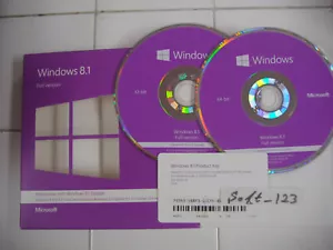 DVD Microsoft Windows 8.1 Versión Completa en Inglés 32 y 64 Bit MS WIN 8 =NUEVO AL POR MENOR= - Imagen 1 de 5