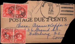 SAVOYSTAMPS - UNITED STATES COVERS - 1942 Postage Due Postcard - Picture 1 of 1