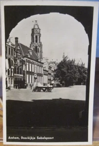 RPPC Postkarte ARNHEM Kathedrale Niederlande vor dem Zweiten Weltkrieg Echtfoto zerstört 1944 - Bild 1 von 2