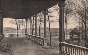 North Veranda, Water Gap House, Delaware Water Gap, PA Divided Back Postcard - Picture 1 of 2