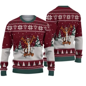 Winnie The Pooh Tigger Funny Ugly Christmas Sweater For Men S-5XL, Pooh Sweater - Picture 1 of 6