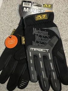 Nuevo con etiquetas Mechanix Wear M-PACT Mecánico Táctico EMT PPE Guante de Trabajo NEGRO GRANDE - Imagen 1 de 2