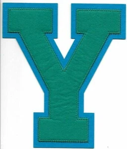 PARCHE LETTERMAN CARTA Y NEW YORK YANKEES BRIGHAM YOUNG YALE YONKERS AZUL VERDE AZULADO 6 - Imagen 1 de 1