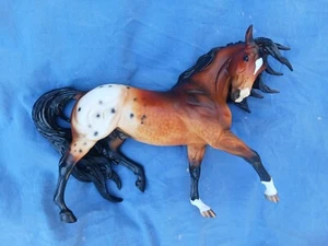 Breyer Custom Andalusian Esprit Dappled Bay Appaloosa Horse Statue OOAK - Bild 1 von 8