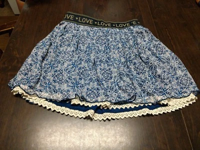 Falda Jessica Simpson Azul Diseñada Talla Niña XL Usada 1 Vez Foto 1 de 2