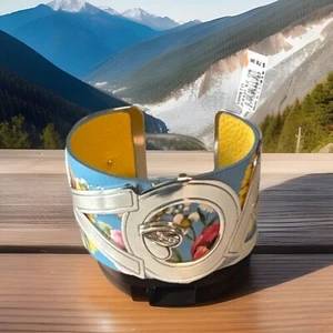 Brighton Christo LOVE Wide Cuff Bracelet JF9421 NWT List $106 W/Leather Insert - Picture 1 of 6