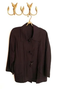 Damen Blusenjacke - Größe 40 - schwarz - 15 % Leinen - Bild 1 von 1