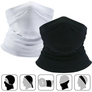 Maschera Viso Sottile Protezione UV Balaclava Protezione Solare Esterno Collo Ghetta Tubo Sciarpa - Foto 1 di 25