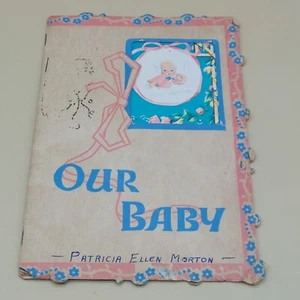 Vintage Our Baby Baby Record Book used ephemera graphics Facts about - Picture 1 of 12