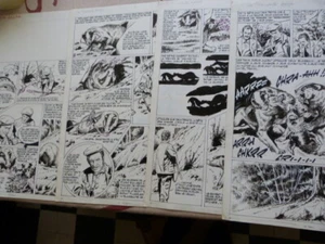 P 1 LOT 4  PLANCHES    DESSIN ORIGINAL NORTIER  VAILLANT PIF TRACTEUR - Picture 1 of 5