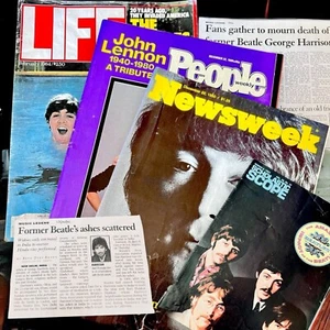 Lote Revista Memorabilia Beatles Vida Newsweek Gente Homenaje John Lennon De Colección - Imagen 1 de 9