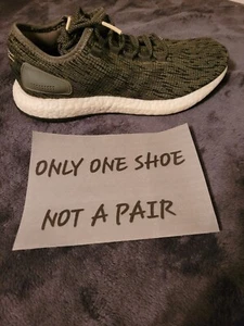 Adidas Para Hombre Pure Boost Zapatos para Correr 9 CM8302 Amputados Zapato Derecho Verde Gris - Imagen 1 de 3