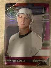2020 Panini Prizm Draft Picks Red Purple Hyper PDP153 Mitchell Parker