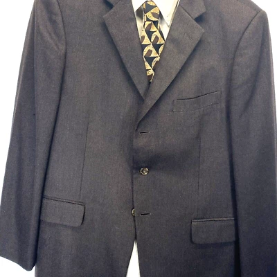 JOHN W NORDSTROM SIGNATURE 100% Cashmere Blazer Jacket Brown 44R** - Image 1 of 4