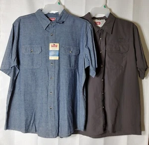 CAMISAS WRANGLER NUEVAS CON ETIQUETAS PARA HOMBRE S/S BOTONES DELANTEROS TALLA XL. (JUEGO DE 2) - Imagen 1 de 5