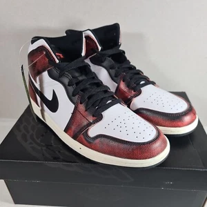 Nike Air Jordan 1 Mid SE schwarz/Infrarot 23-weiß Segel DV9565-006 Größe UK 9,5 NEU - Bild 1 von 14