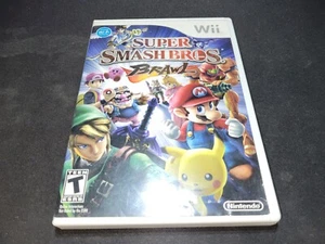 Super Smash Bros. Brawl Lanzamiento Original Nintendo Wii EX+disco casi nuevo COMPLETO-! - Imagen 1 de 3
