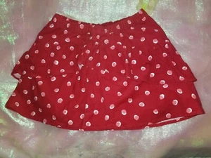 CRAZY 8 GIRLS RED POLKA DOTTED TIERED SKIRT-SIZE M(7-8)-NWT - Picture 1 of 2