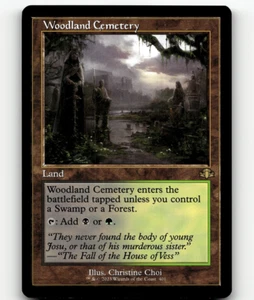 MTG Woodland Cemetery (Retro Frame) Regular Dominaria Remastered Rare - Bild 1 von 1