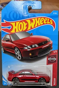 2018 Hot Wheels NISSAN MOC Nissan Skyline GT-R BCNR33 JDM RED 1/5 - Bild 1 von 3