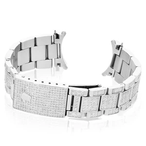 Rolex Datejust White 4.5CTW Natural Diamond Oyster 36mm Watch Bracelet - Picture 1 of 9