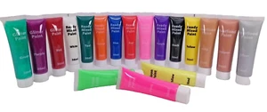 Hobby World Kids Ready Mixed Mega Paint Set 18 x 36ml Neon Pearl Glitter Paints - Bild 1 von 3